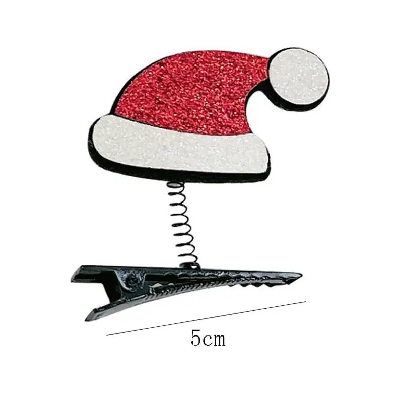 1pc dos desenhos animados natal grampos de cabelo meninas festa de natal presilhas de cabelo papai noel grampo de cabelo crianças meninas acessórios para o cabelo