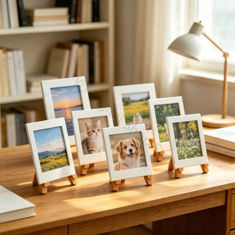96BA Tisch-Mini-Staffelei-Rahmenhalter-Set für Fotokarten und kleine Kunstausstellungen – Detail 8