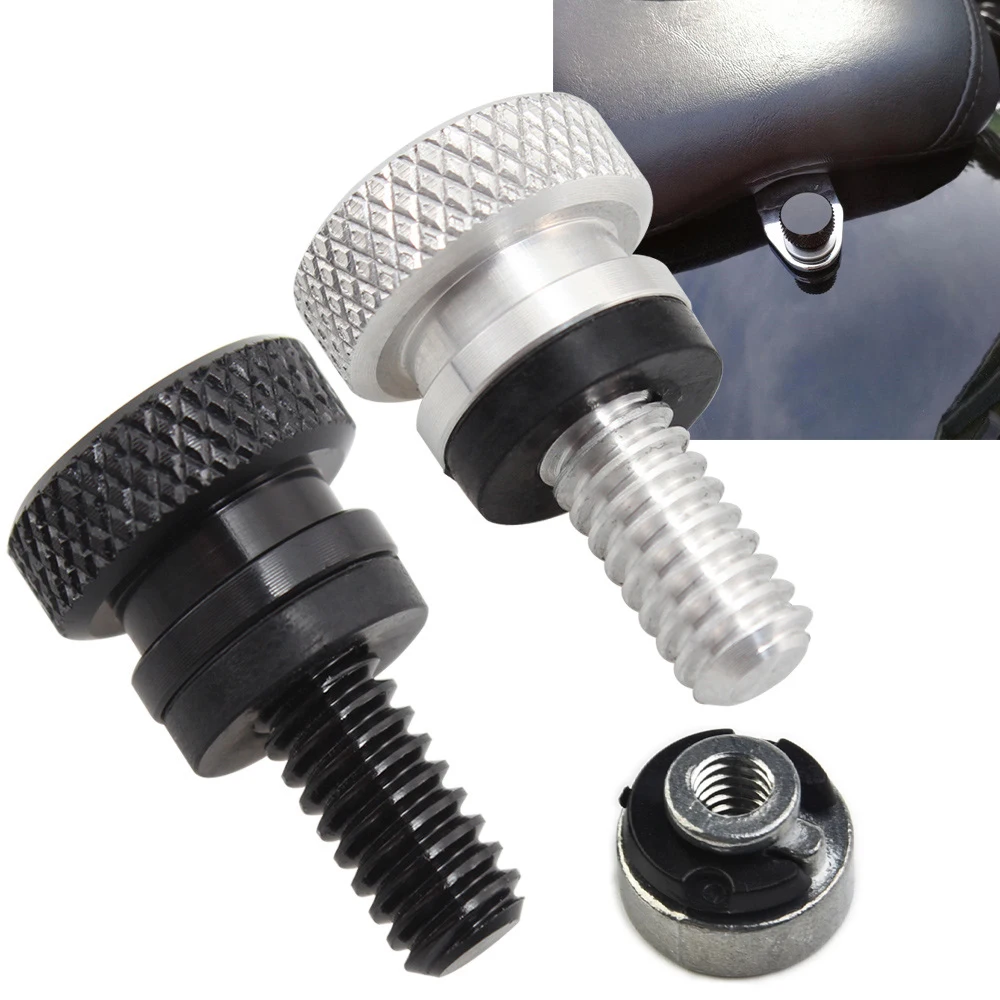 

Moto Seat Mount Bolt Screw 1/4" 20 Thread Seat Bolt saddle Screw Nut Mount Knob Cover for Harley Sportster Touring Street Glide