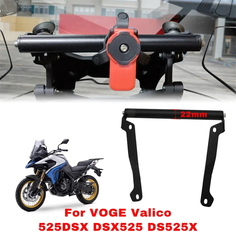 22mm Motorcycle Phone Navigation Bracket Windshield Mount Stand Moto Phone Holder Stand Support For VOGE Valico 525DSX DS525X