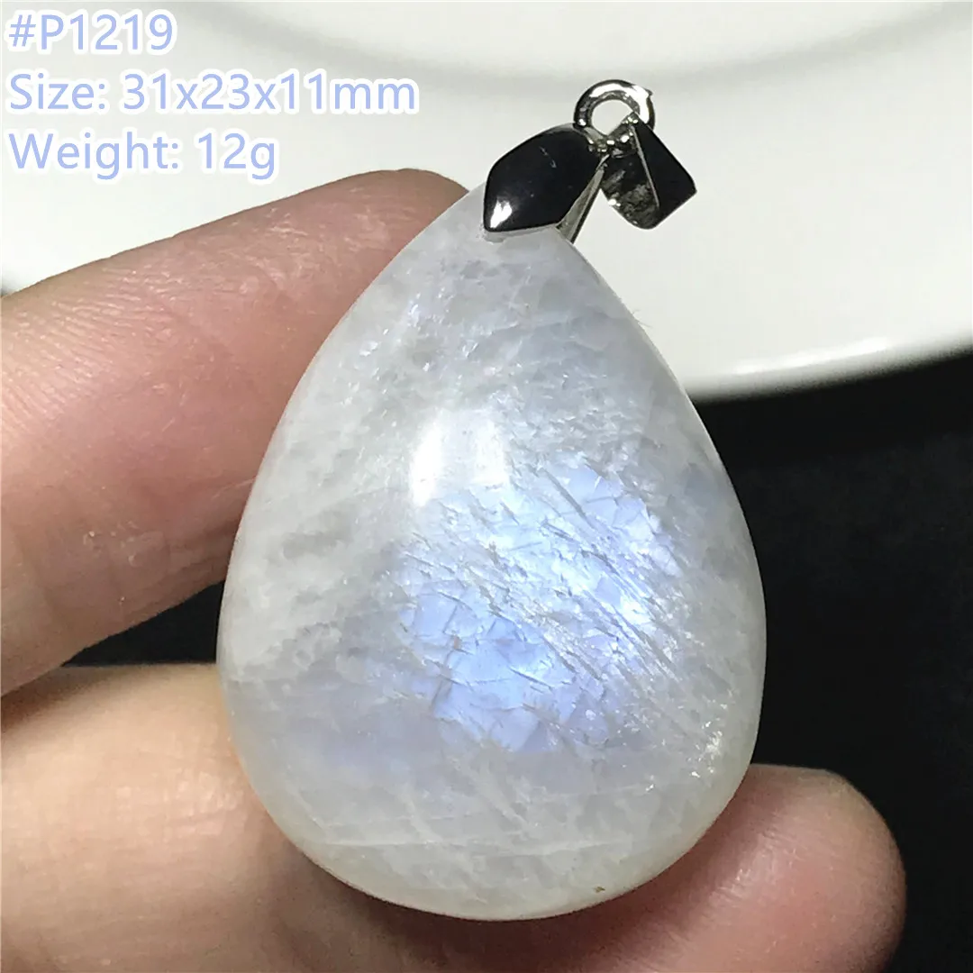 

Natural Moonstone Pendant For Women Man Wealth Healing Love Gift Rare Crystal Stone Beads White Light Gemstone Jewelry AAAAA