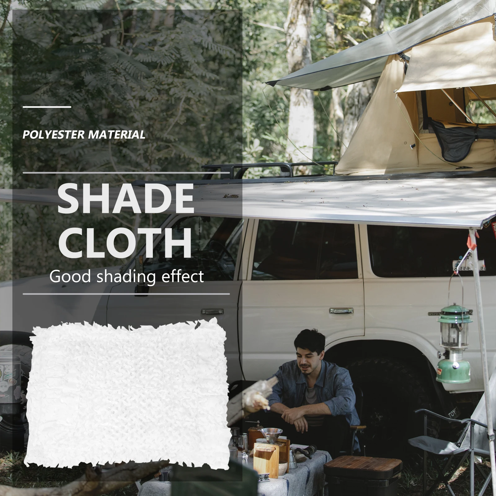 

1pc Camouflage Sunshade Net Portable Mesh Large Size Waterproof Polyester Outdoor Hunting Camping Sports Gaming Shelter Hidden