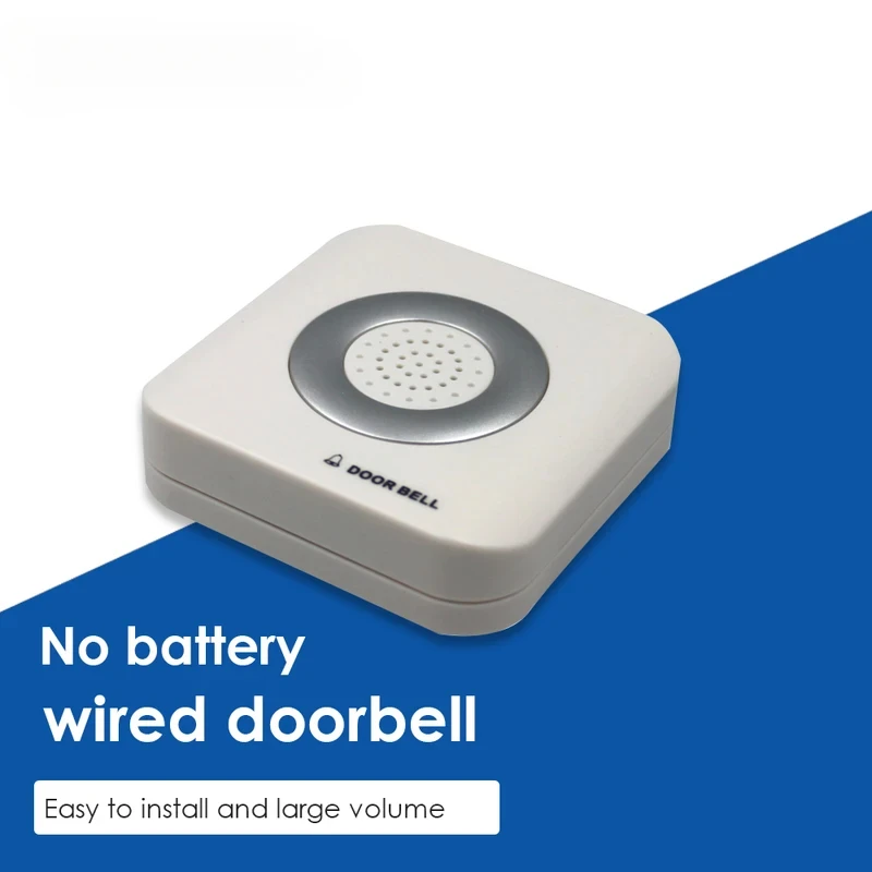 Sonnette filaire 12V, système de contrôle d'accès à fil à 4 cœurs pour maison, hôtel, sonnette de porte externe, quincaillerie de porte, amélioration de l'habitat