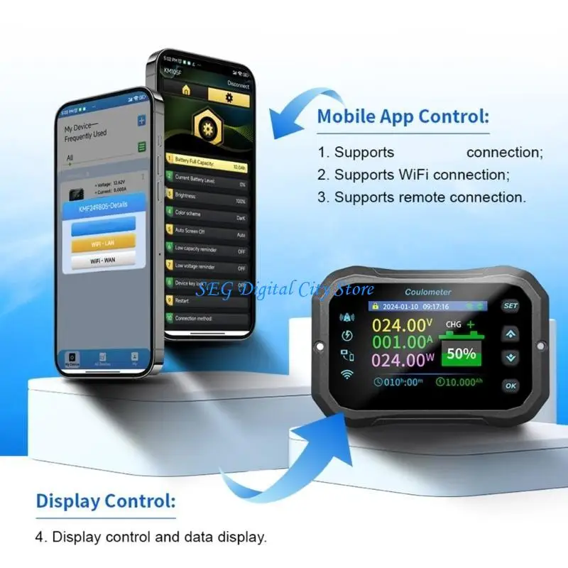 

U75B Coulomb Counter Real Time Monitoring Device For Battery Health And Safety