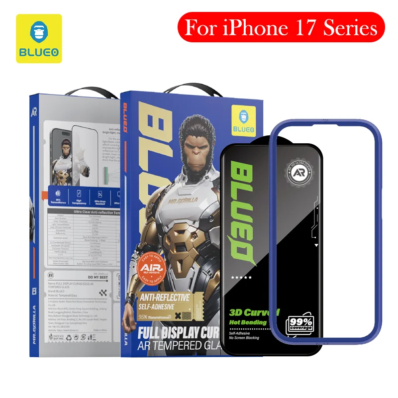 Blueo Air AR Tempered Glass For iPhone 17 Pro Max Screen Protector for IPHONE 17 Pro