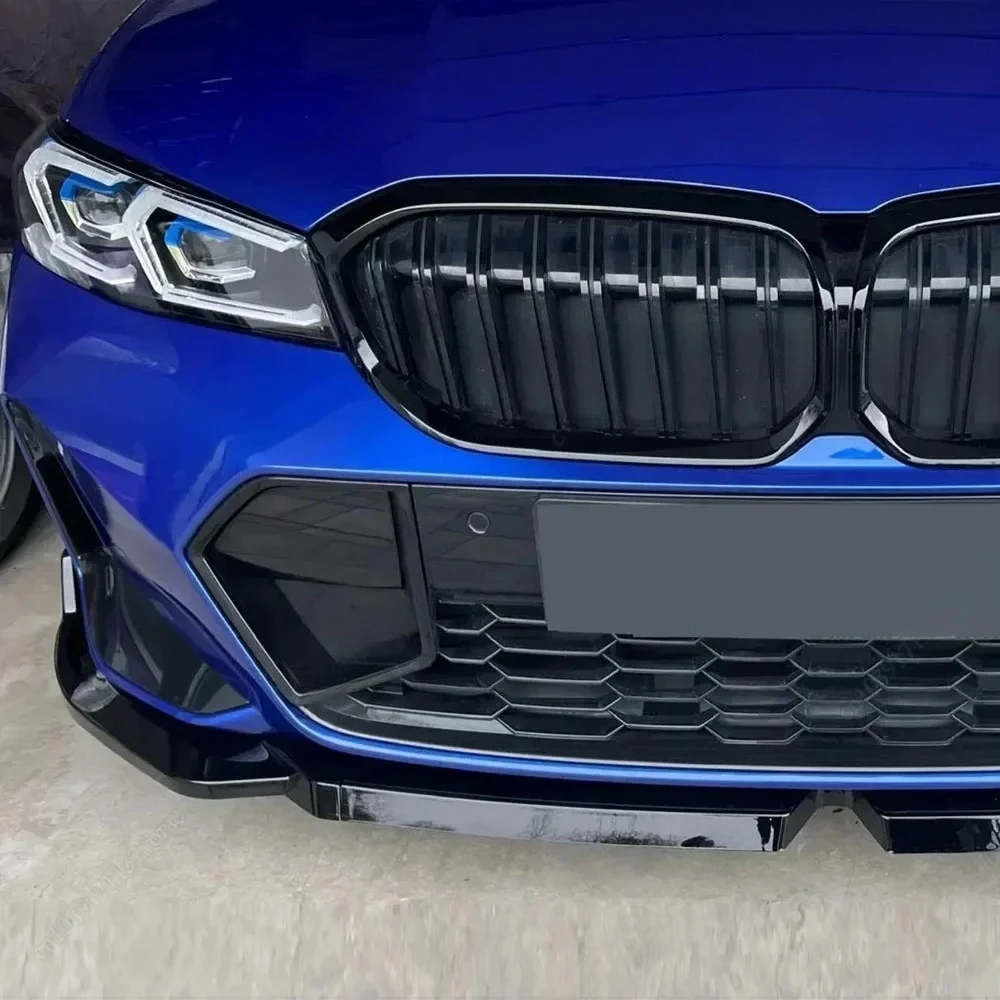 لسيارات BMW 3-Series G20 G28 320 325 330 LCI 2023 2024 MP نمط الجبهة حافة مصد السيارة مجرفة الفاصل الحرس حماية مجموعات الجسم الخارجية #5