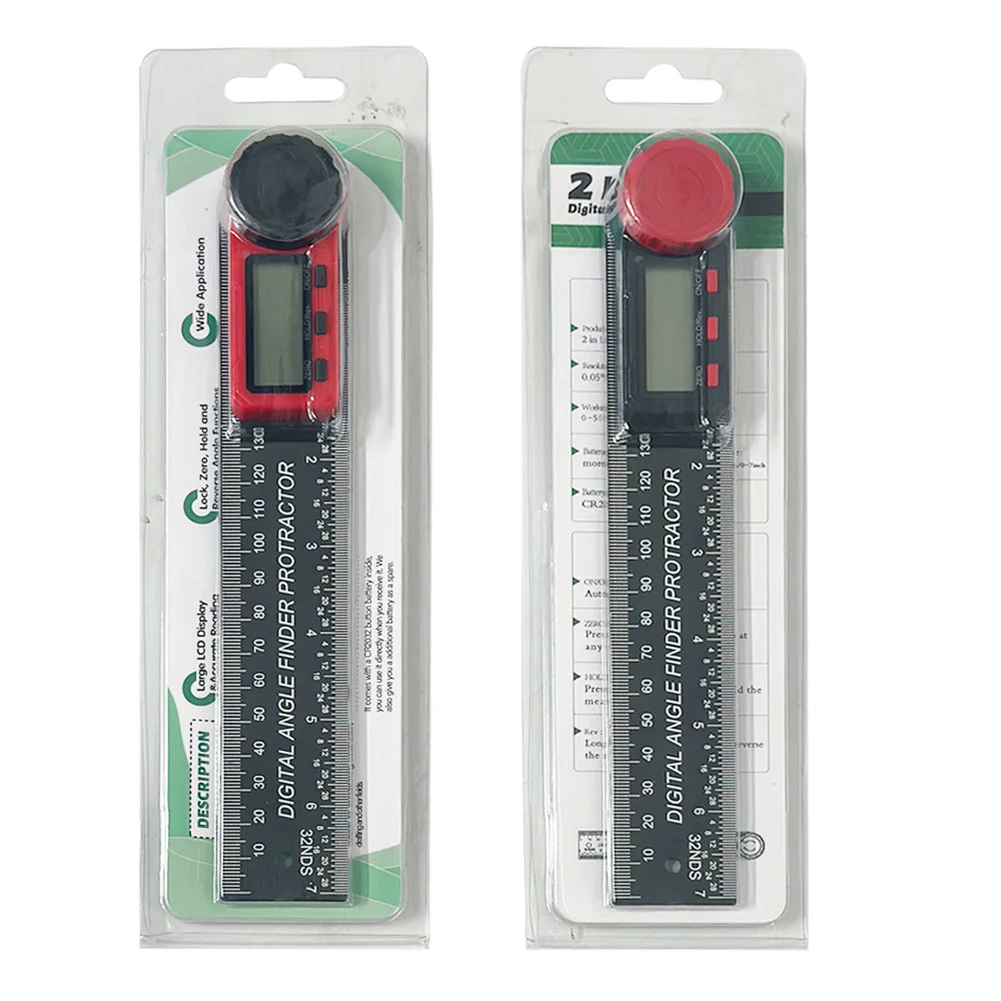 200mm Digital Angle Finder Ruler Protractor With Lock Hold Function For Carpenter DIY Angle Measurement Tool