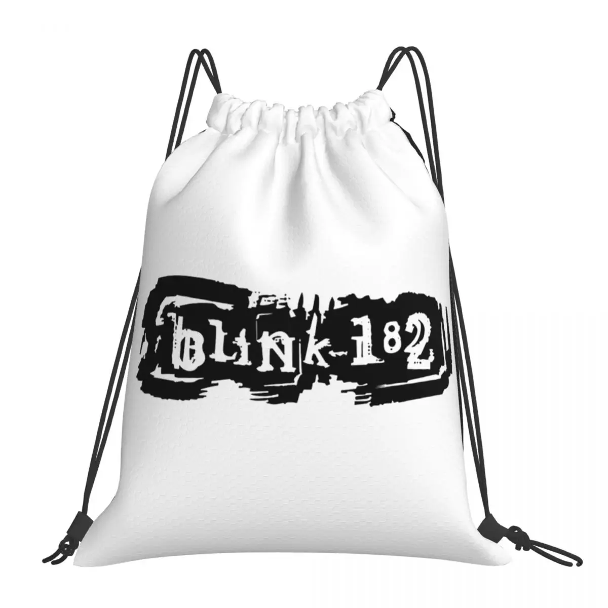 حقائب ظهر Blink 182 Punk Smile حقائب ظهر محمولة برباط برباط حزمة جيب حقيبة رياضية حقائب كتب للطلاب الرجال والنساء