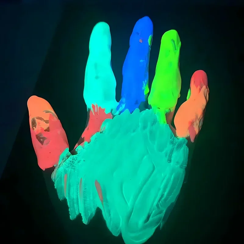 

Luminous Pigment Fluorescent Color Style Acrylic Paint 3ml Waterproof Emit Light Paint Hand Drawn DIY 6 Connected Bodies