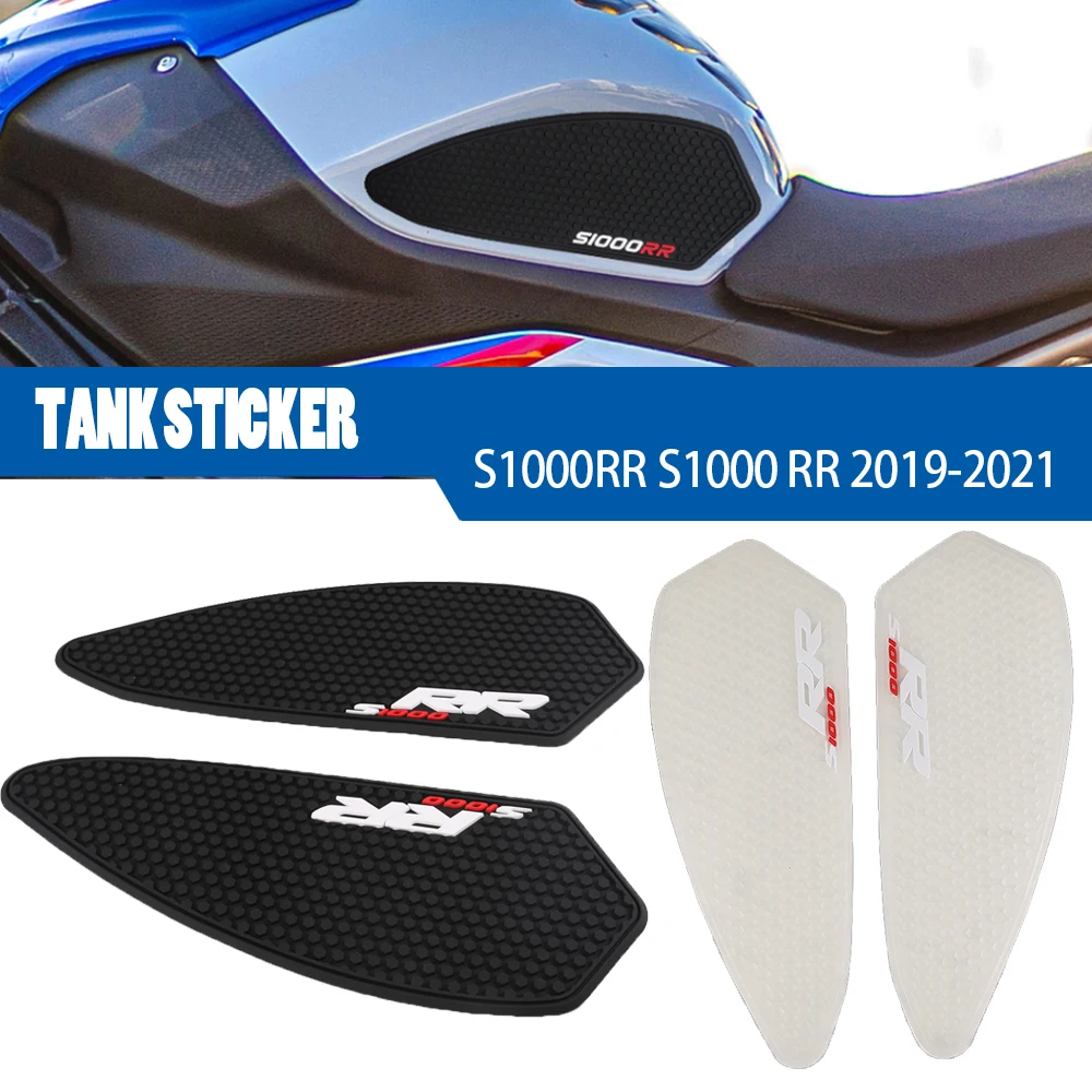 

S1000RR For BMW S1000 RR S1000R R 2019 2021 2020 2022 Motorcycle Anti Slip Tank Grip Stickers Traction Rubber Side Pad Knee Gas