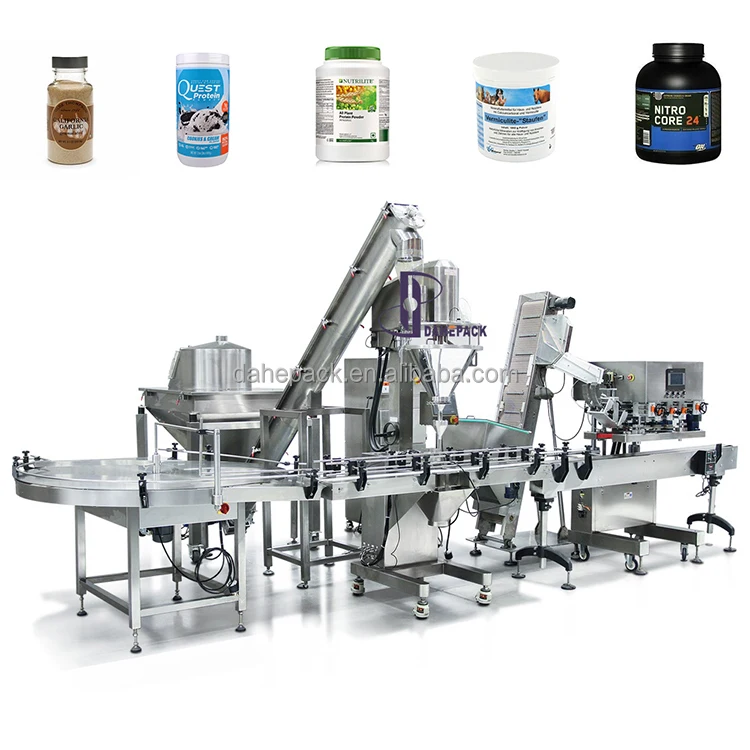 Auger Filler Automatic Salt Spice Powder Bottle Filling Machine Powder Filling Capping Machine