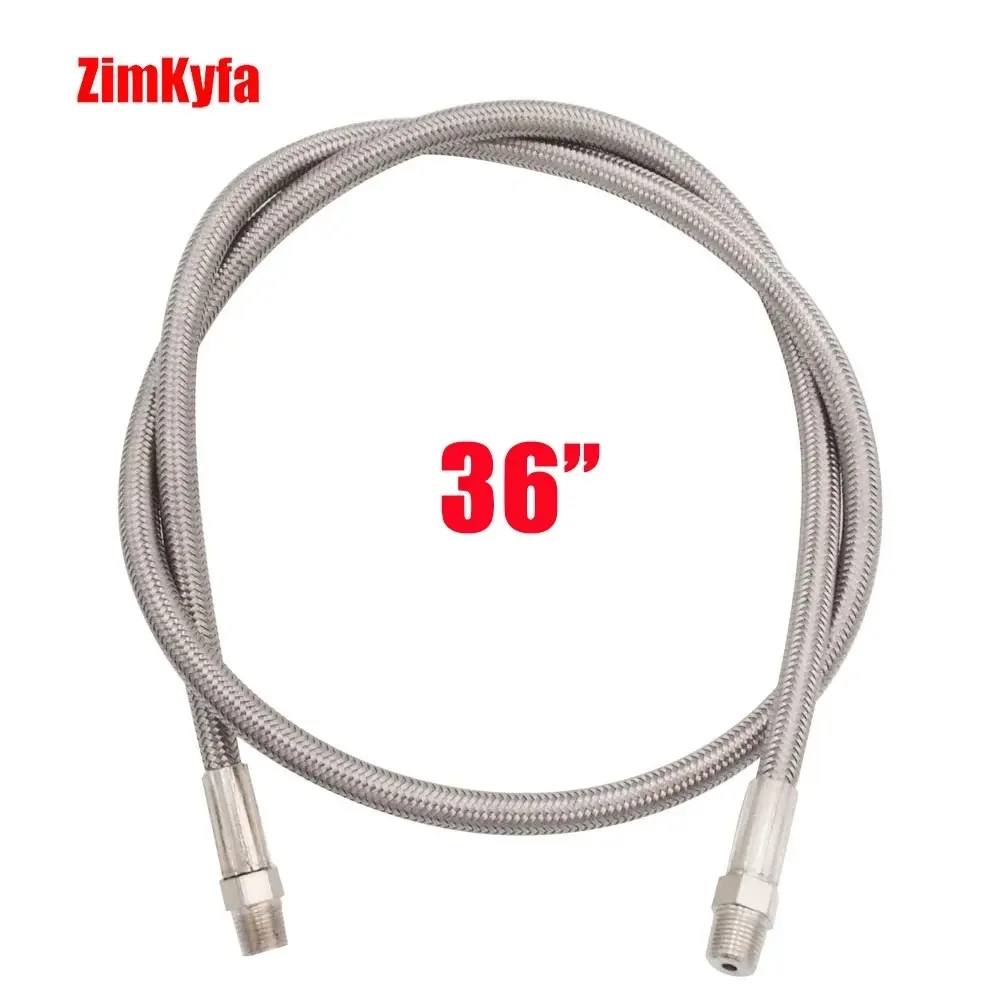 خرطوم تعبئة 36 بوصة 24 بوصة 1/8NPT محطة تعبئة الهواء من الفولاذ المقاوم للصدأ ونظام الشحن #4