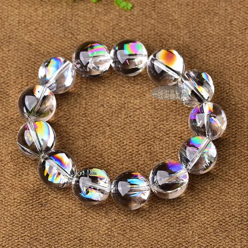 

Natural Rainbow Crystal Bracelet Himalayan Female Couple Male Temperament Bracelet
