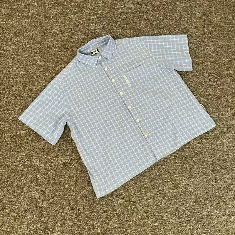 High Quality Multi-color Mertre Checkered Shirt Men Women Short Sleeve Tops Cotton Casual Loose Summer T-Shirts
