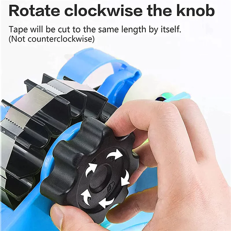 2X موزع شريط حراري متعدد القطع مع 1 بوصة و3 بوصة أزرق أساسي