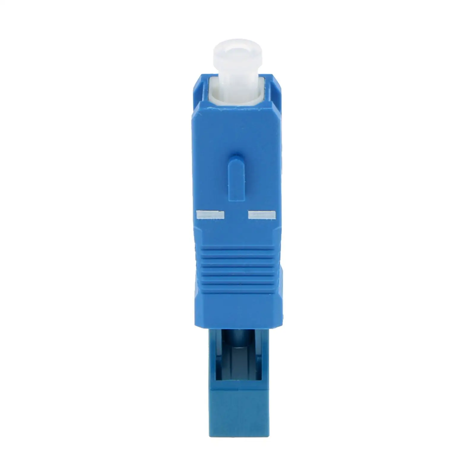 Sc macho para LC Feminino SM Fibra Óptica Conector, Adaptador Azul