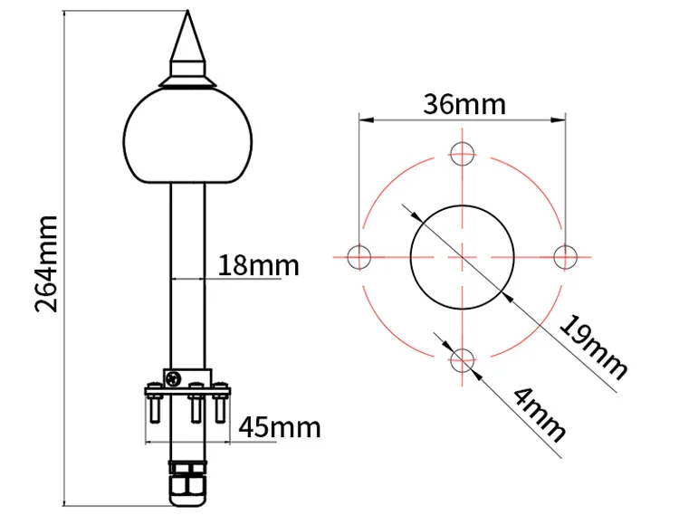 Renke Noise Transmitter Sound Sensor RS485 4-20mA 0-5V Output 30-120dB IoT Decibel Noise Sensor