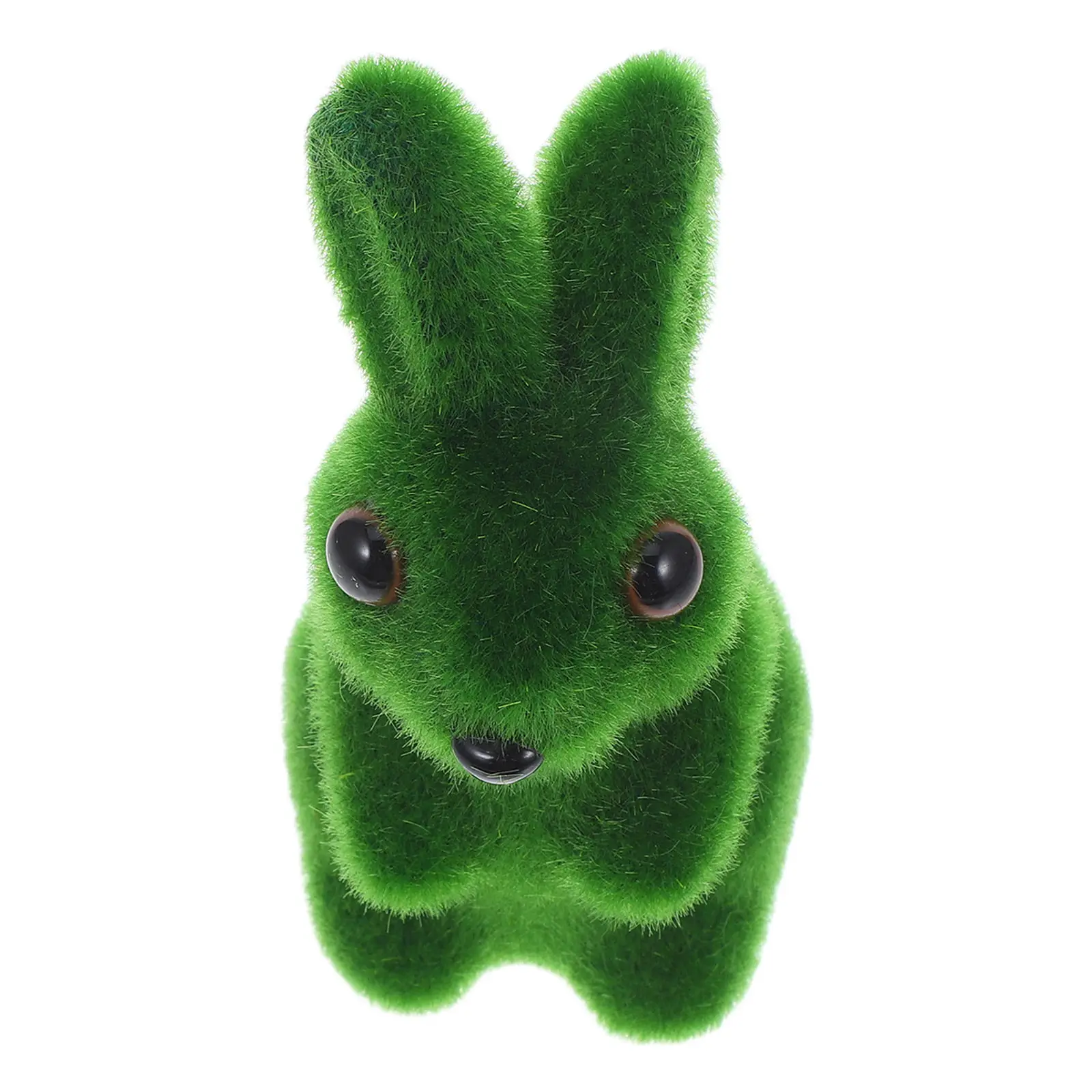 

Easter Moss Rabbit Simulation Flocked Garden Decor Indoor Outdoor Easter Bunny Statue Artificial Moss Rabbit Sculpture
