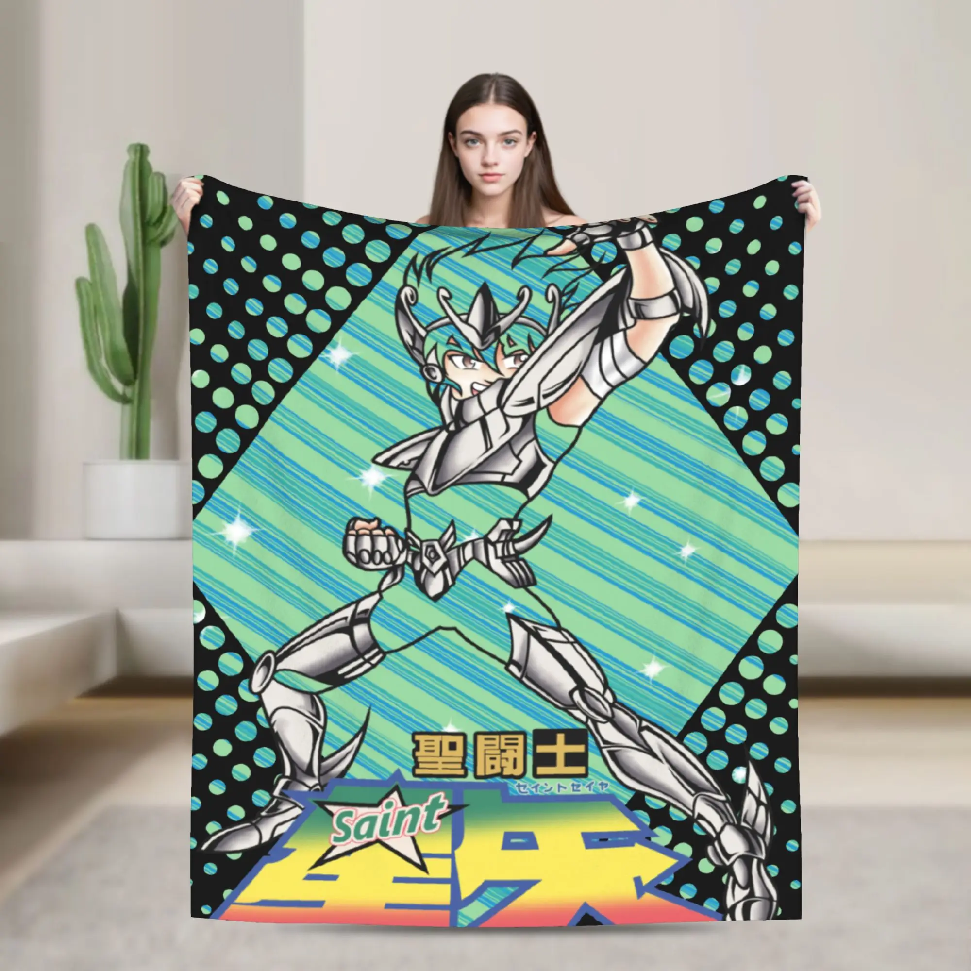 

Saint Seiya Pegasus Blanket Fleece Textile Decor Knights of the Zodiac Breathable Throw Blanket for Bedding Outdoor Bedspreads
