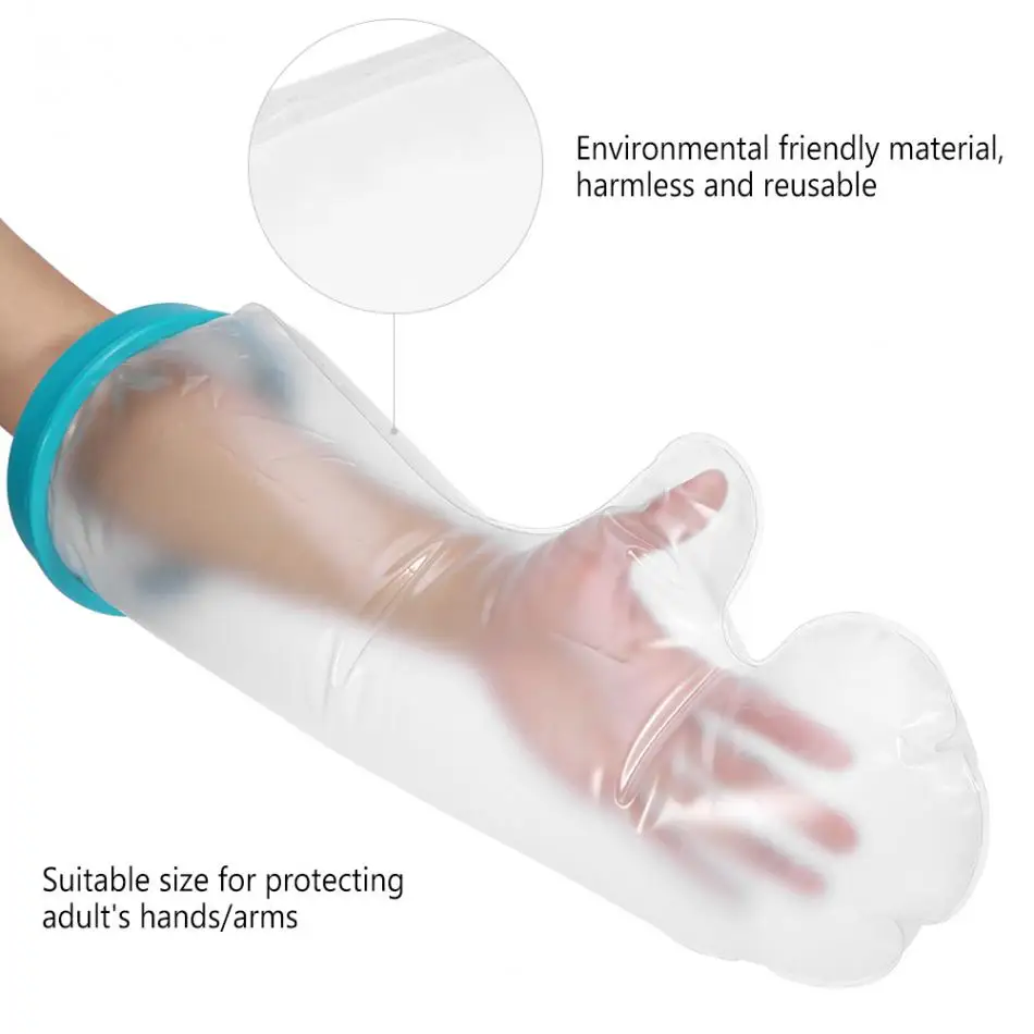 

Knee Protector Waterproof Cast Bandage Protector Wound Tightly sealed Fracture Arm Leg Foot Knee Cover for Children Shower Tool