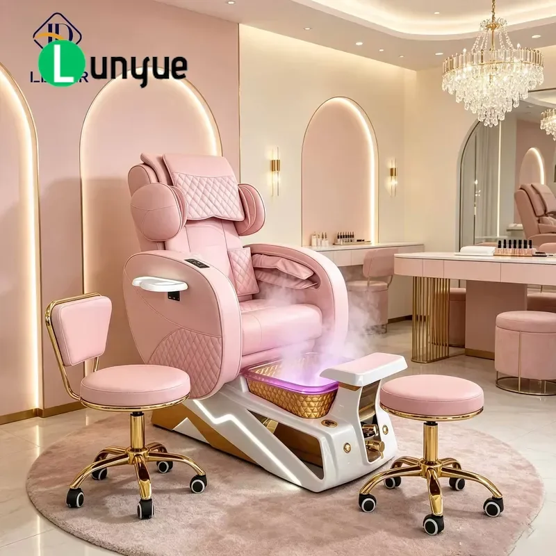 Luxury Full Body Massage Tubular Foot Therapy Chair for Nail Furniture Wholesale Comfortable Pedicure Spa Seat