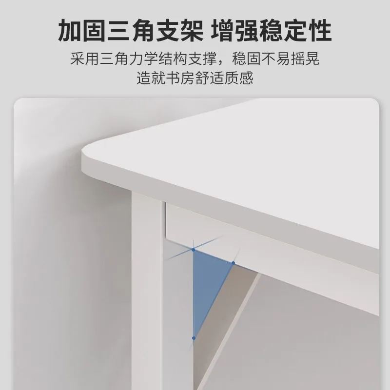 Table Bedroom Girls Computer Desk Desktop Semi-Surrounded Bedside Cabinet Simple Corner L-Type Cream Wind Desk