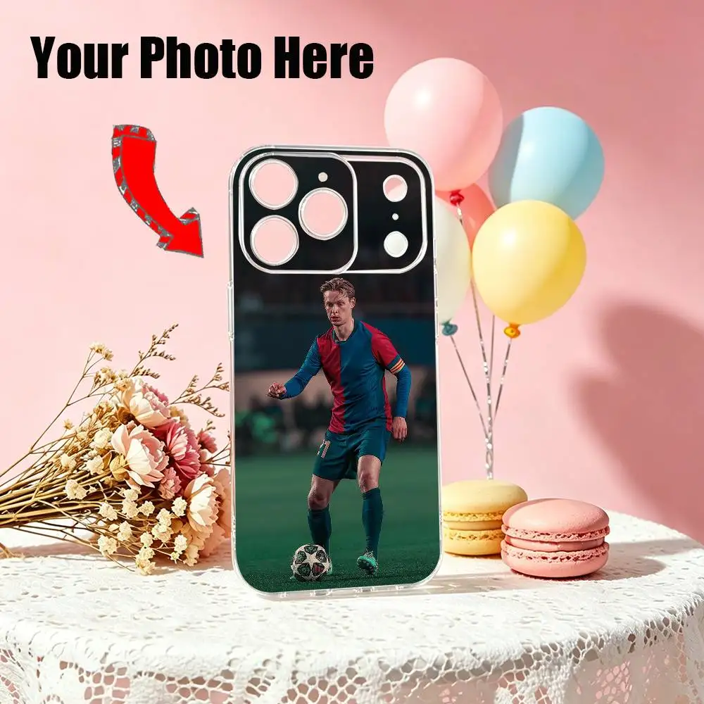 

F D Jong Football Hot Selling Phone Case Transparent Silicone Soft For iPhone 17 16 15 14 13 12 Mini Pro Max Plus