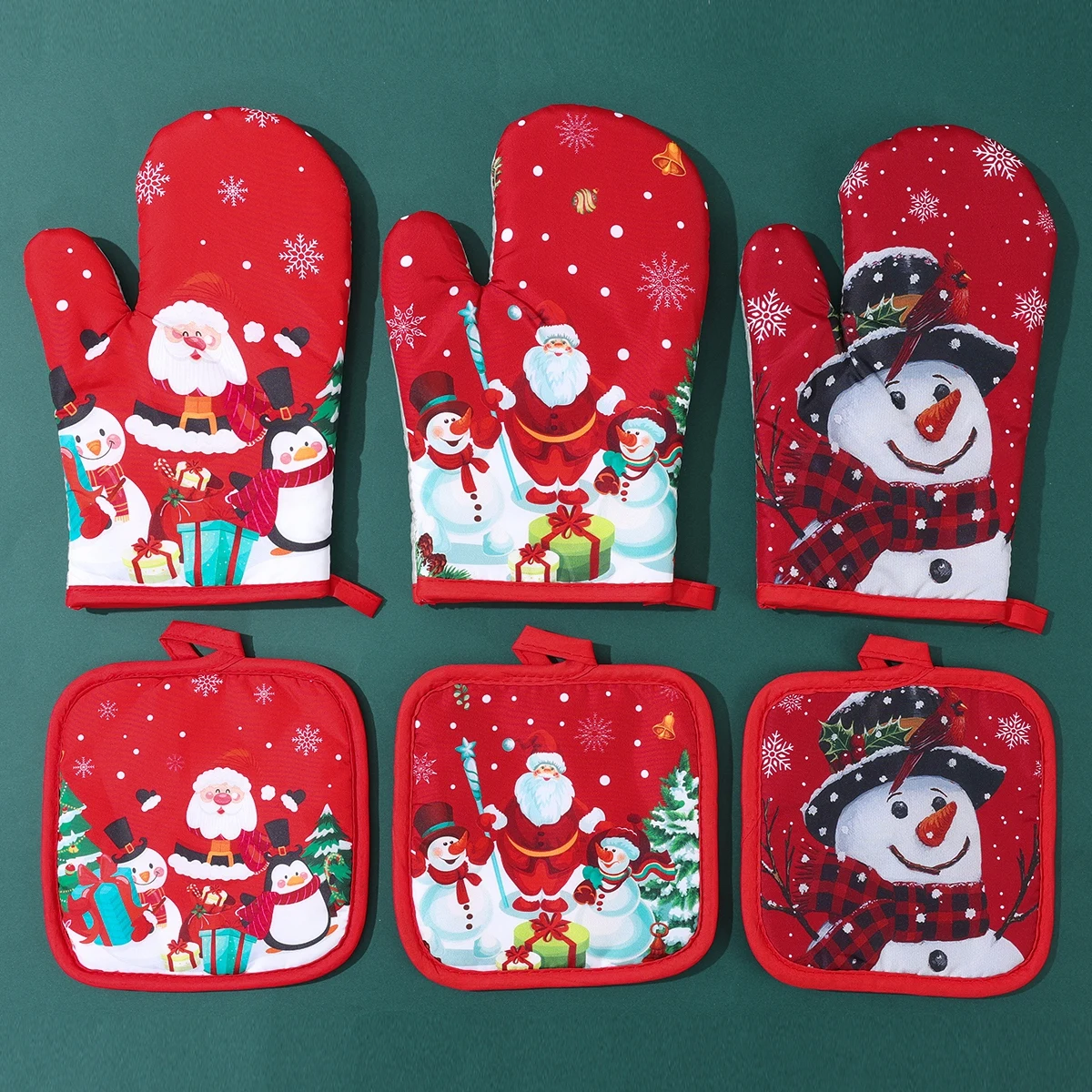 

Christmas Oven Gloves Merry Christmas Decoration for Home 2025 Mitts Oven Gloves Xmas Ornaments Navidad Natal New Year Gift 2026