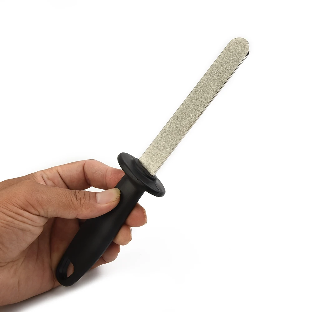 Sharpen Stone Tool Diamond Files Ergonomic Handle Diamond Files Sharpener for Blades/Chisels/Scissors 400# Grit