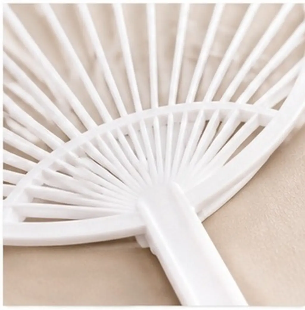 20Pcs Plastic Fan Skeletons for DIY Japanese Fans Handheld Craft Kit Summer Air Conditioning Backup Creative School Event