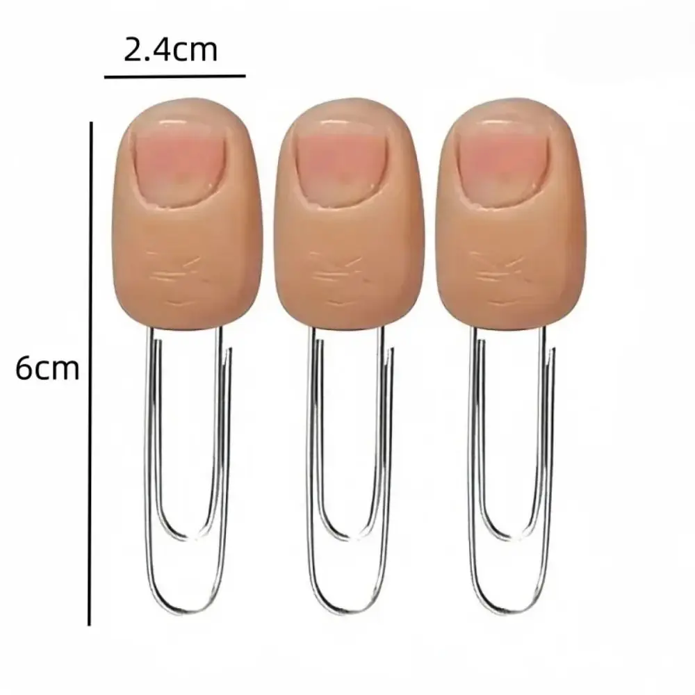 Realistic Finger Bookmarks Finger Shape Easy To Use 3D Finger Paper Clips Durable Halloween Gift Funny Paperclip Set Office Gift