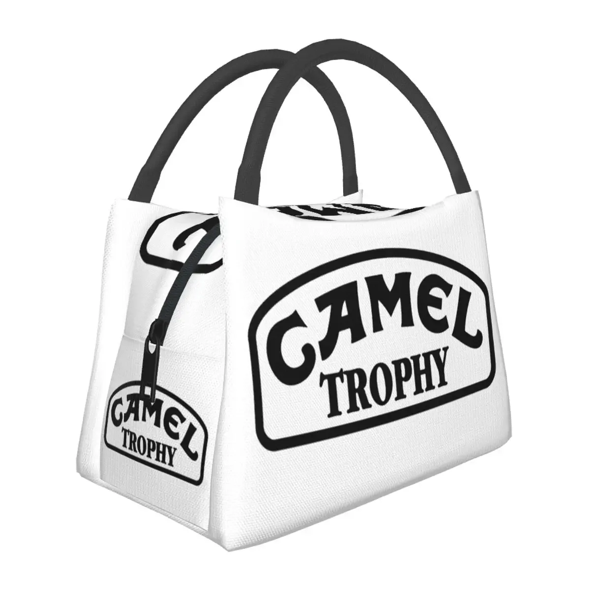 

Camel Trophy Black Lunch Bags Insulated Bento Box Resuable Lunch Tote Picnic Bags Cooler Thermal Bag for Woman Children School