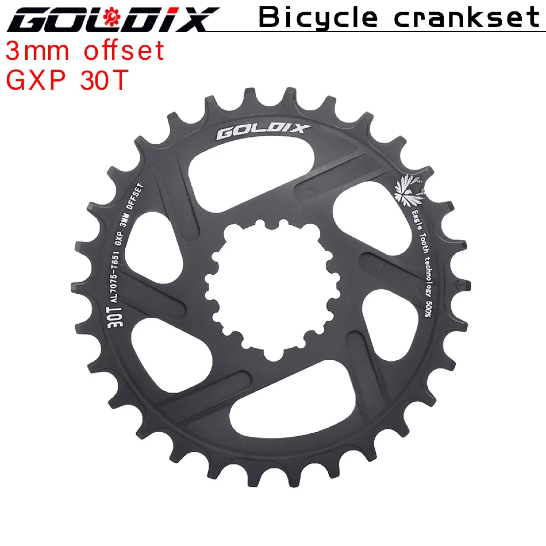 GOLDIX FORGXP Road Bike 30-48T Chainring Direct Mount 7-12S Narrow Wide Bicycle Chainwheel forSRAM 3 Bolts Crankset Cycling Part