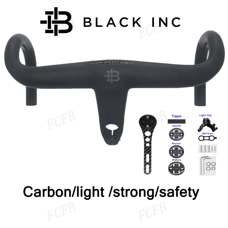 أسود INC T1000 الطريق الكربون المقود 28.6 مللي متر المتكاملة المقود الطريق الدراجة 80-120 مللي متر الدراجات إطار دراجة شوكة أجزاء