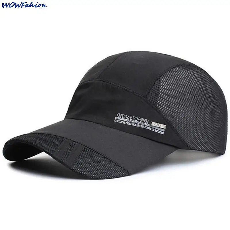 Summer Women Sports Running Quick Drying Long BrimSun Hat Men Outdoor Fashion Adjustable Golf Baseball Cap For Snapback Visors