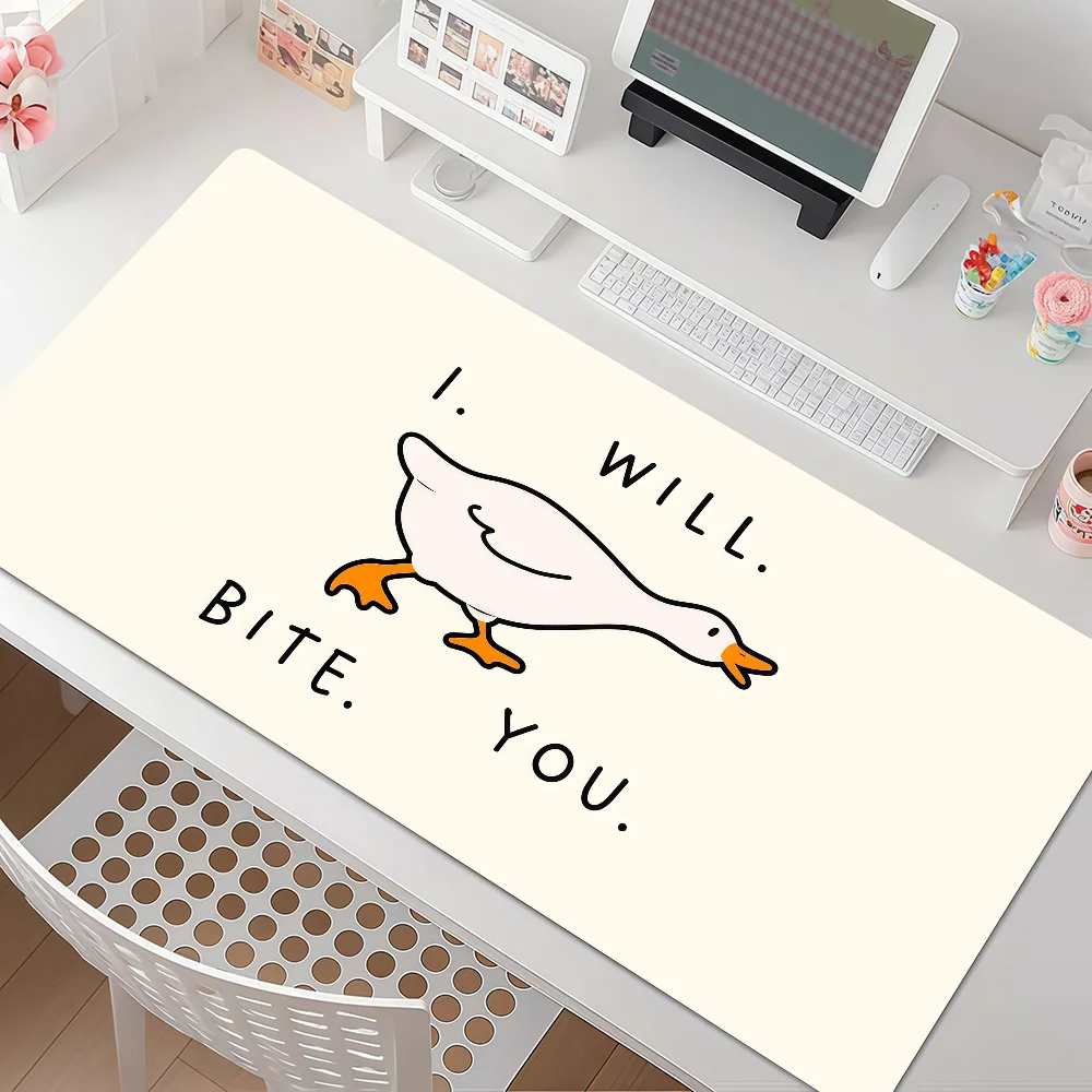 Funny Pet Goose Mouse Pad Anti Slip Rubber Edge Locked Thickened Laptop Gaming Desk Mat