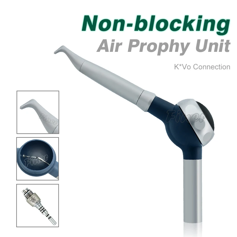 Air Powered Tooth Polishing System Stainless Steel with Quick Coupler Dental Treatment Orthodontic Air Prophy