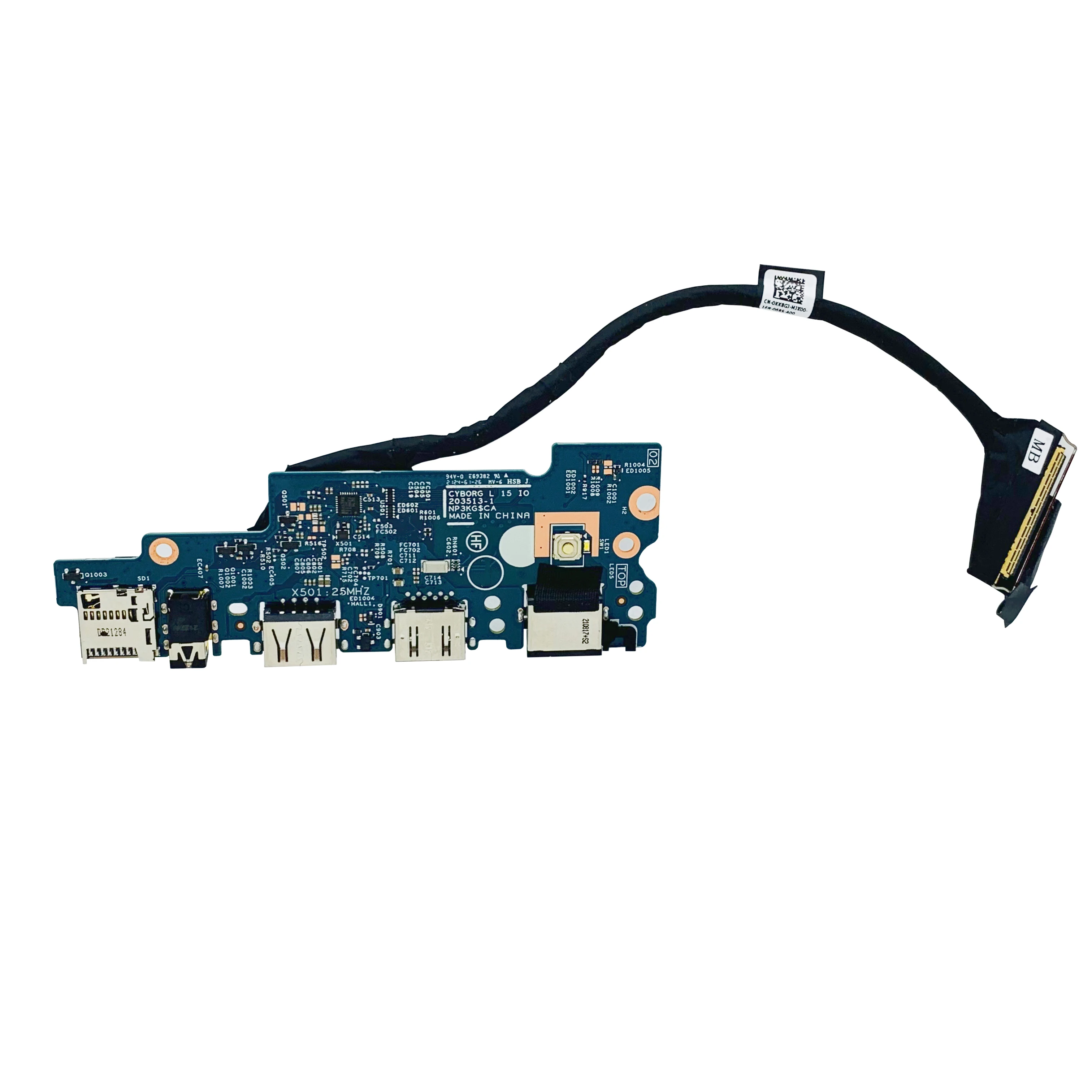 Original For Dell Latitude 3520 E3520 Power Button Board USB SD Card Reader Board With Cable MCCDH 0MCCDH 450.0NG06.0001