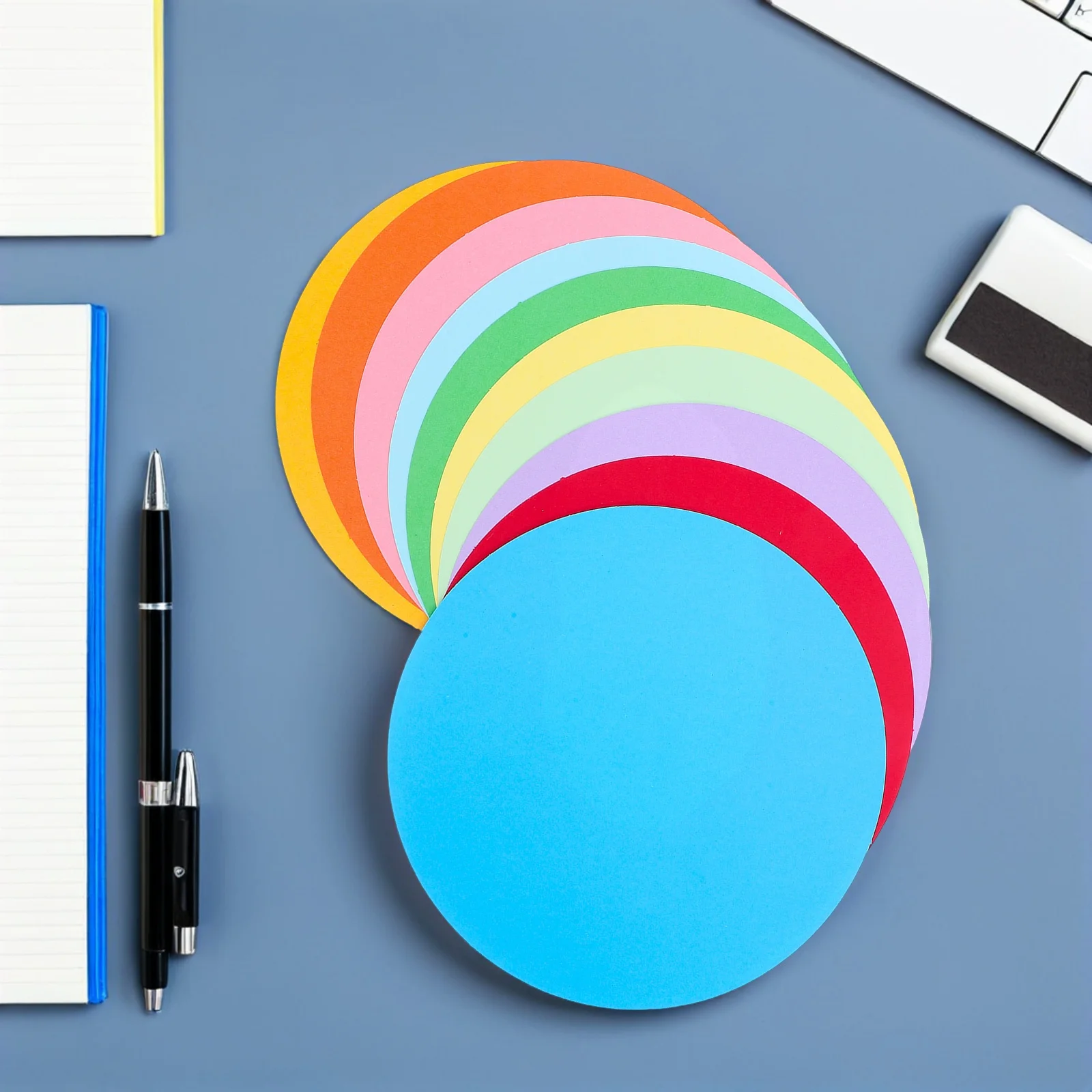 

40Pcs Classroom Decoration Stickers Round Colored Dot Decals Removable Floor Markers Carpet Spots for Student Line Seating