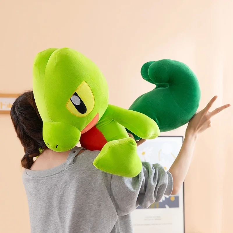 Pokemon 35-60cm Treecko Plush Toys Stuffed Dolls Cartoon Cute Dolls Kawaii Birthday Christmas Gift for Kids Friends Collection
