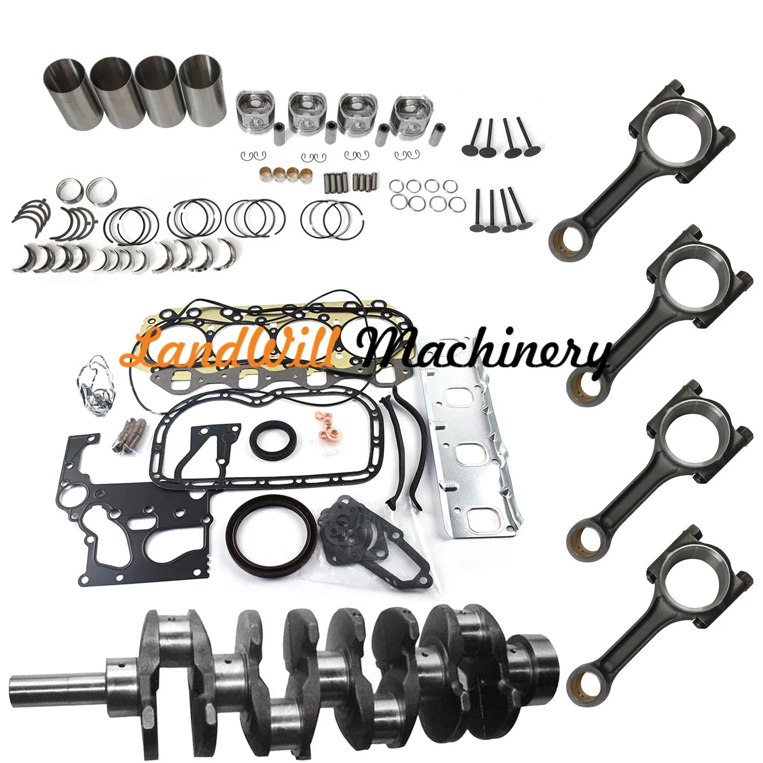 4JA1 Engine Overhaul Rebuild Kit Fits For Isuzu NHR54 TFR54 Rodeo Pickup D-Max