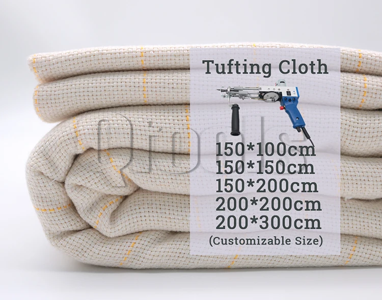 Wholesale High Quality 260g/sqm Cotton and Polyester Rug Tufting Monk Cloth Fabric Primary Tufting Cloth for Rugs Making
