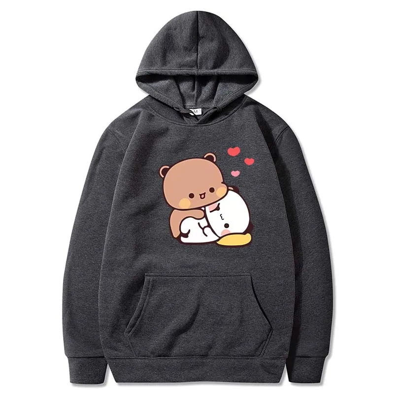 Bubu and Dudu Hoodie Women Aesthetic Graphic Kawaii Bubble Tea Hoodies Unisex Autumn Winter Anime Harajuku Sweatshirts