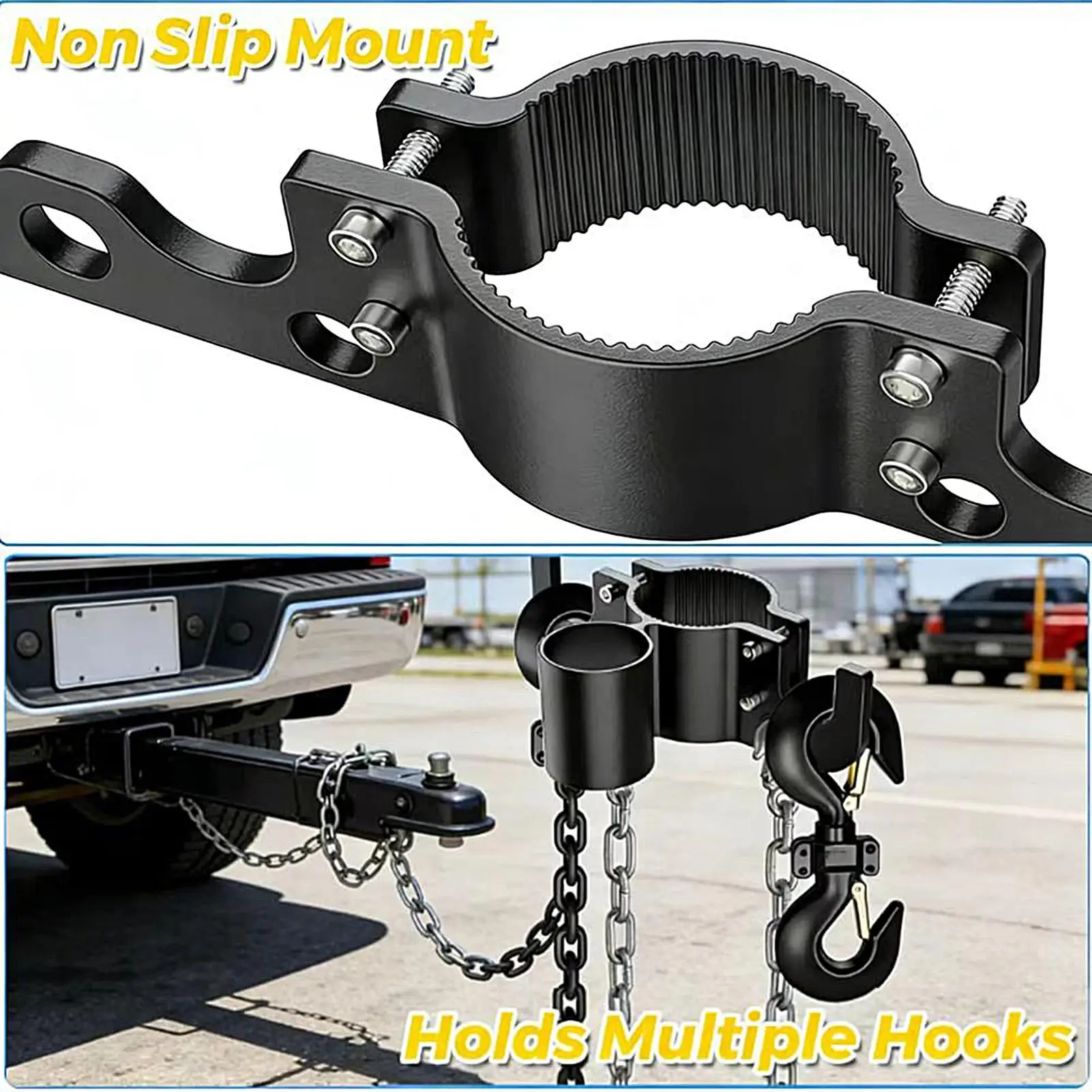 

RV Chain And Plug Holder Heavy Duty Towing Accessories 7-way Tow Chain Organizer For Boat Truck Tractor Motorcycle Travel