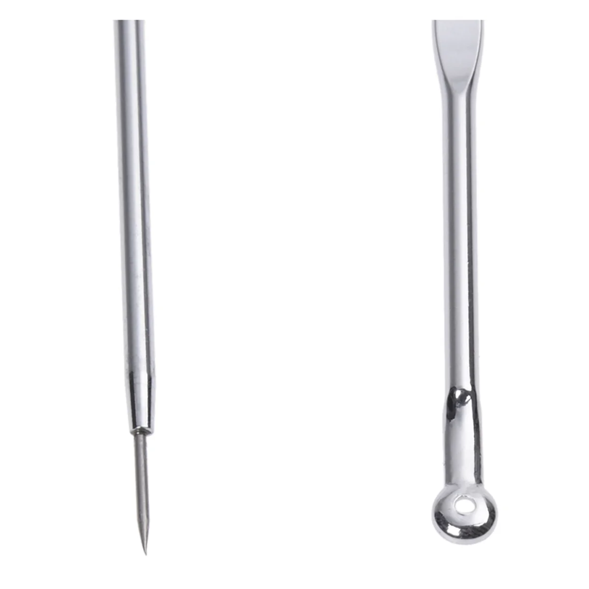 M11K-2X Stainless Steel Blackhead Acne Blemish Pimple Extractor Remover Needle + Clip