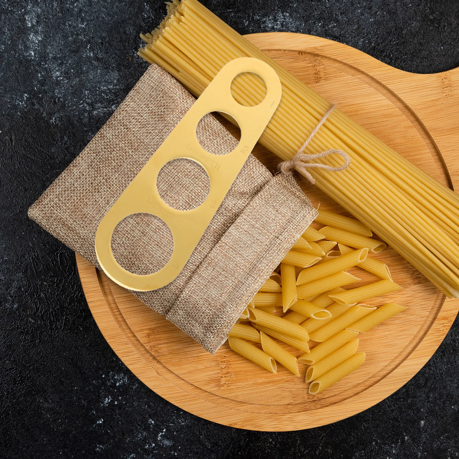 Pasta Measuring Tool - Stainless Steel Spaghetti Measuring Tool 4-Hole