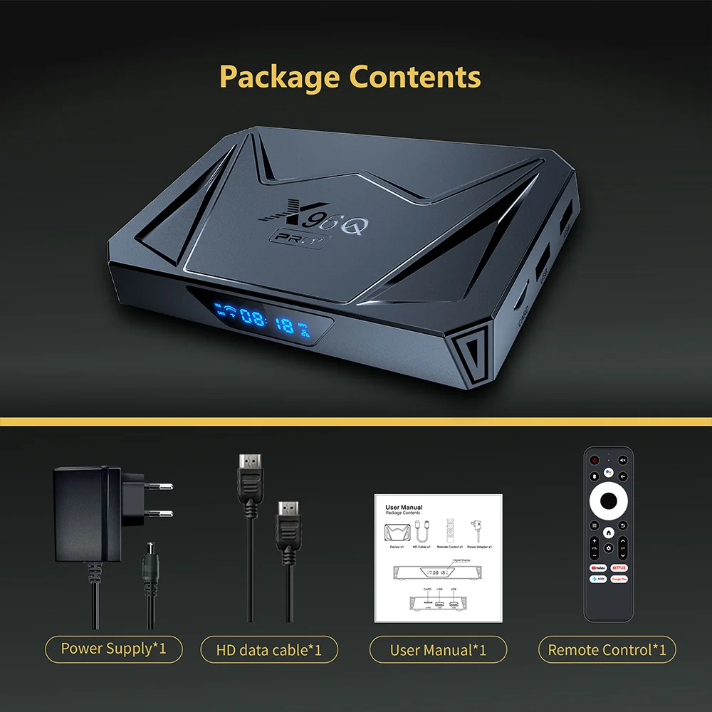 X96Q PRO + صندوق التلفزيون الذكي Android 14 8K مشغل الوسائط ثماني النواة Allwinner H728 Set Top Box Wifi6 BT 2GB/16GB 4GB/32GB 64GB #6
