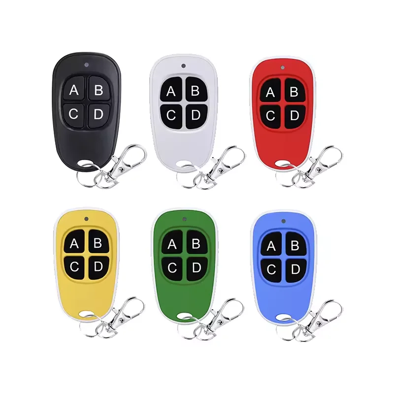 433MHz  Universal Garage Door Opener Remote Control,Various Colors，Clone Code Duplicator For Gate Garage Door White Box