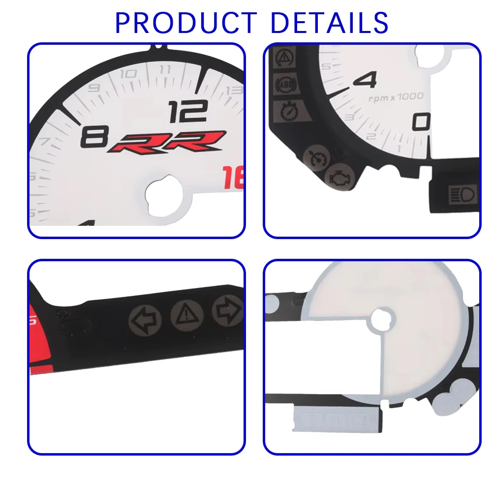 Motorcycle Instrument Cluster Decal Dashboard Gauge Face Sticker For BMW S1000RR 2015-2018 Direct Fit Accessories