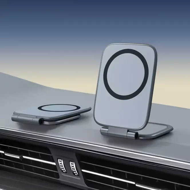 

Двойной магнитный держатель для телефона, держатель для телефона, ультратонкий складной многофункциональный автомобильный держатель для телефона, регулируемая подставка для смартфона